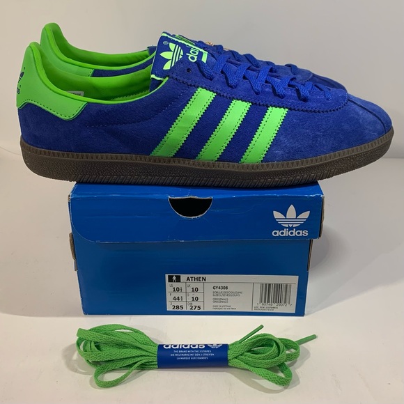 [BRAND NEW] ADIDAS ATHEN X SIZE? BLUE & GREEN MENS SHOES SIZE 10.5 SNEAKERS - Picture 2 of 12